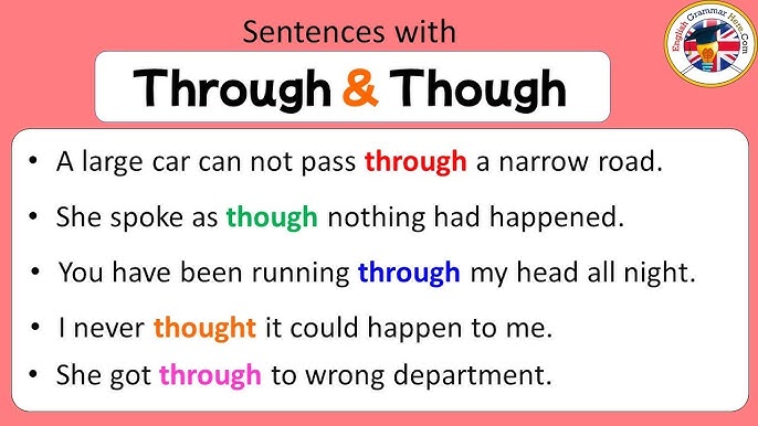 How to use see threw correctly in a sentence. (Examples and tips to master this phrase)