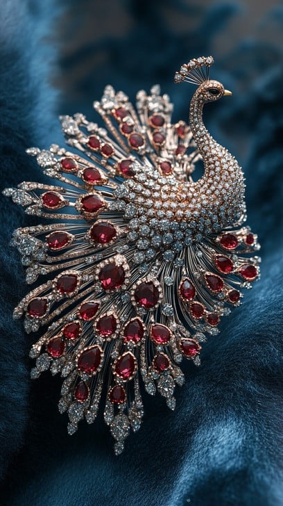 Brooch Peacock: A Touch of Elegance for Any Outfit.