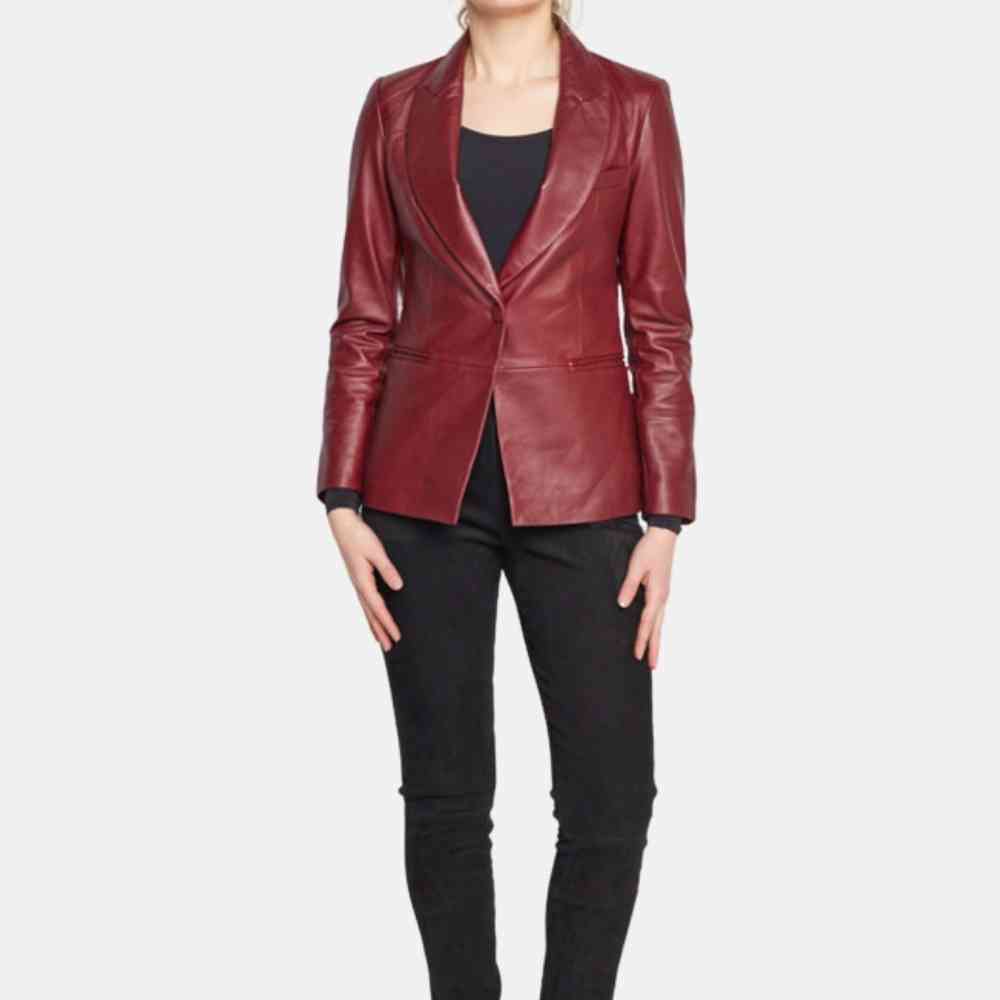 Red Leather Blazer Womens: Get the Best Deals and Look Amazing!